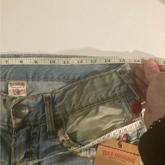 Rare! NWT’s! 🇺🇸Ricky Super T in “AZUL SAIL AWAY” wash True Religion size 30x34 - Picture 4 of 16